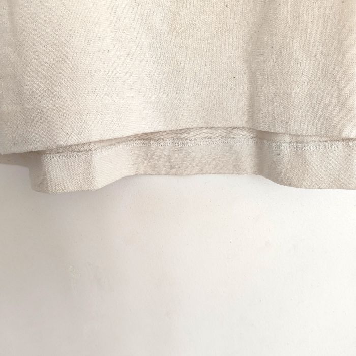 hemp / organic cotton henley wide tank top/ kinariの画像