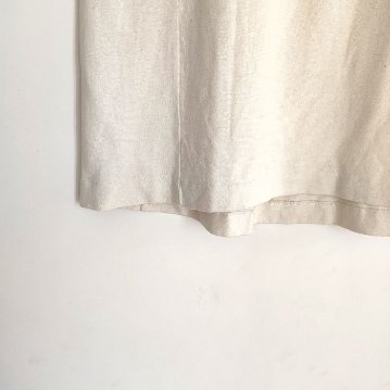 hemp / organic cotton henley wide tank top/ kinariの画像
