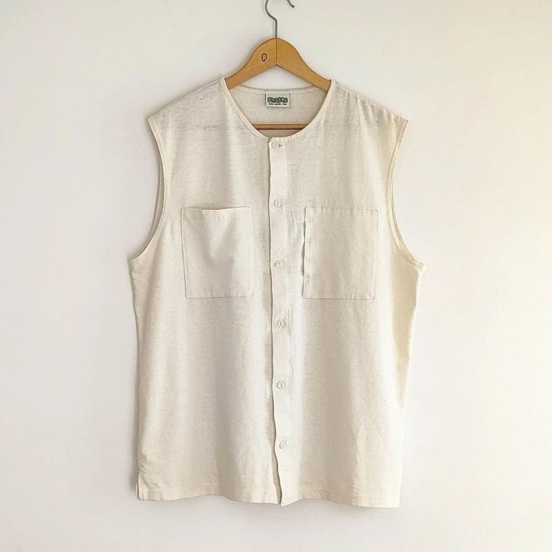 Phatee - NO SLEEVE SHIRTS HEMP JERSEY- KINARIの画像