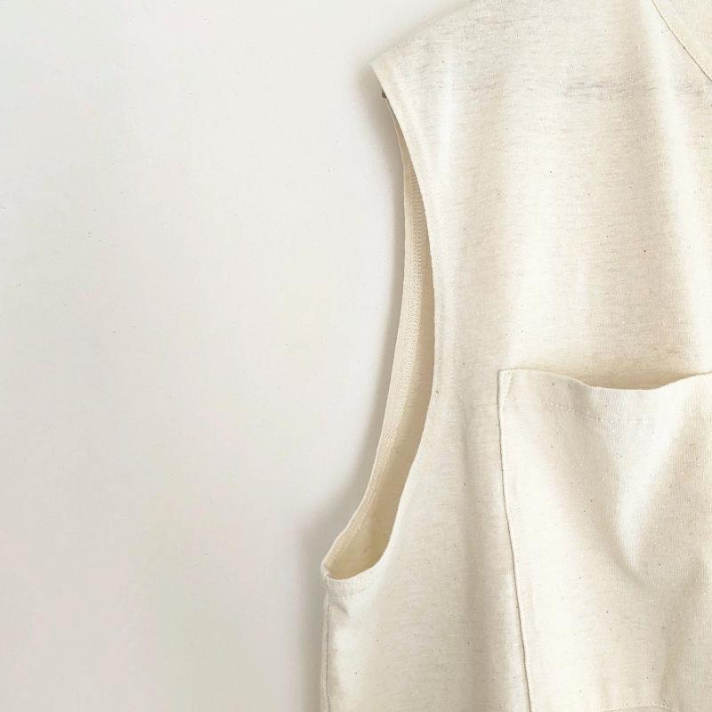 Phatee - NO SLEEVE SHIRTS HEMP JERSEY- KINARIの画像