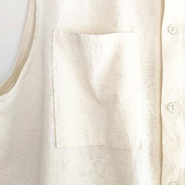 Phatee - NO SLEEVE SHIRTS HEMP JERSEY- KINARIの画像