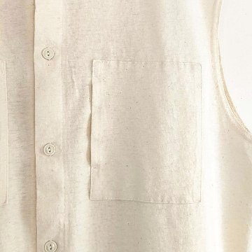 Phatee - NO SLEEVE SHIRTS HEMP JERSEY- KINARIの画像
