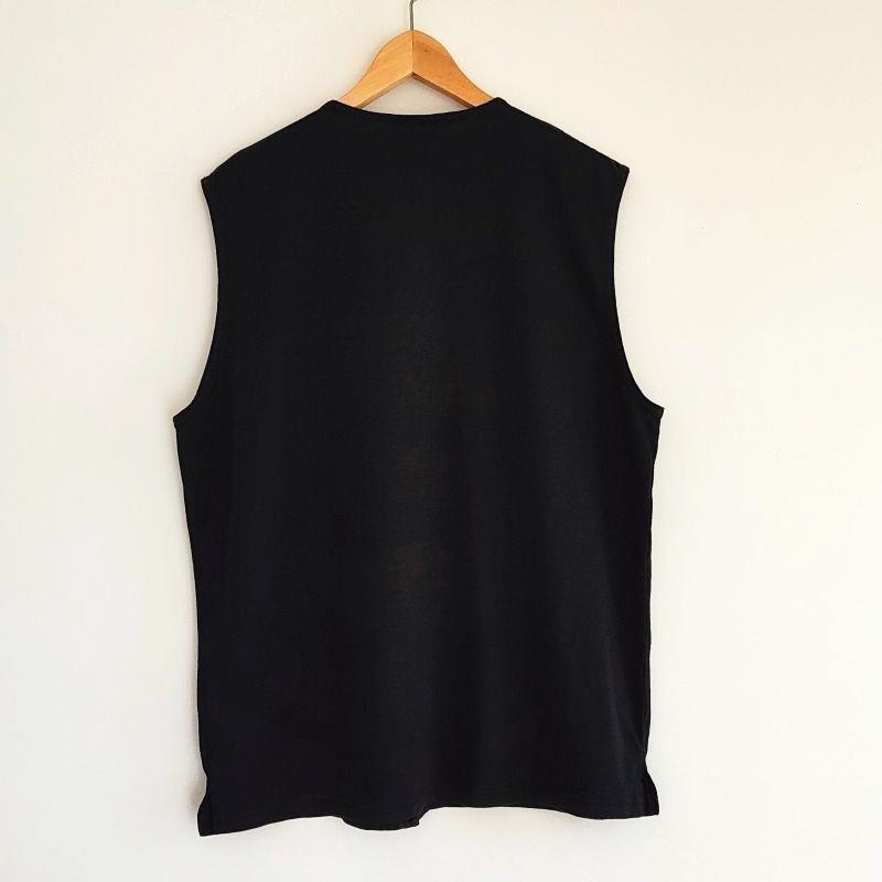 Phatee - NO SLEEVE SHIRTS HEMP JERSEY- BLACKの画像