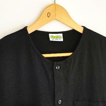 Phatee - NO SLEEVE SHIRTS HEMP JERSEY- BLACKの画像