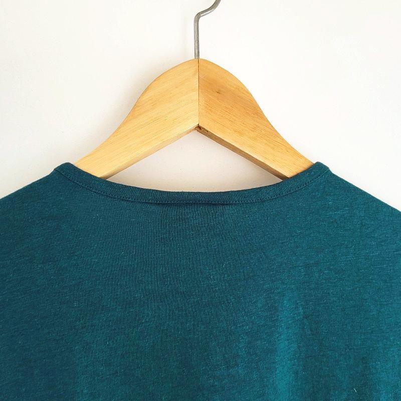 Phatee - NO SLEEVE SHIRTS HEMP JERSEY- TEAL GREENの画像