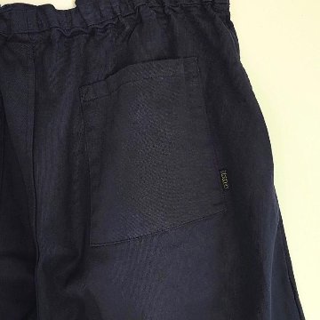 Phatee - hemp/cotton twill CROP PANTS / NAVYの画像