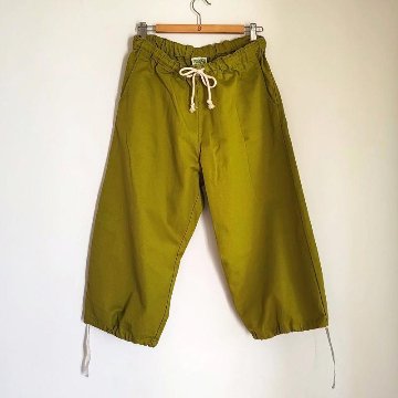 Phatee - hemp/cotton twill CROP PANTS / KIWIの画像
