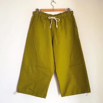 Phatee - hemp/cotton twill CROP PANTS / KIWIの画像