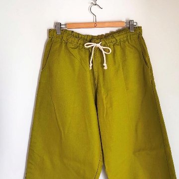 Phatee - hemp/cotton twill CROP PANTS / KIWIの画像