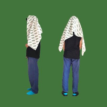 phatee-100% hemp shawl logo / off whiteの画像