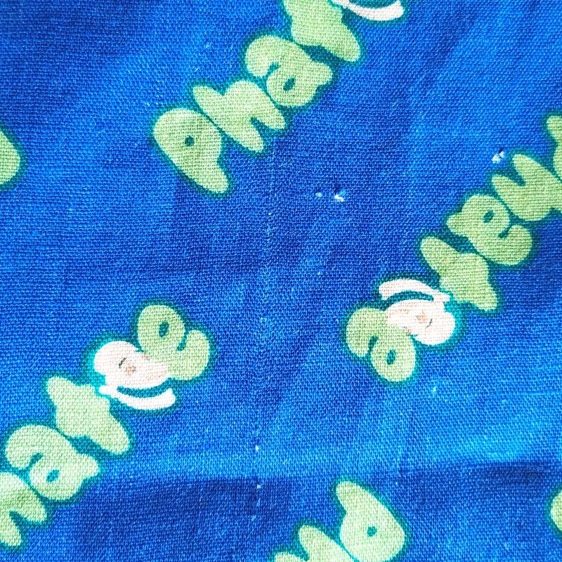 phatee-100% hemp bandana logo / blueの画像