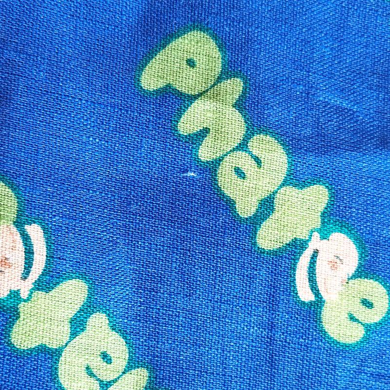 phatee-100% hemp bandana logo / blueの画像