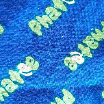 phatee-100% hemp bandana logo / blueの画像