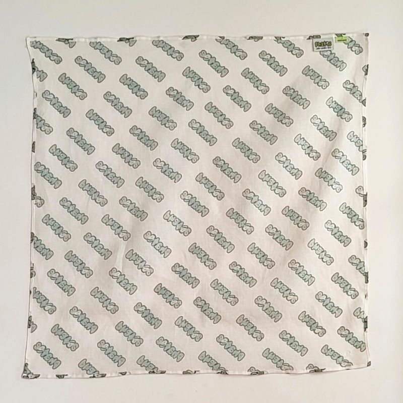 phatee-100% hemp bandana logo / off whiteの画像