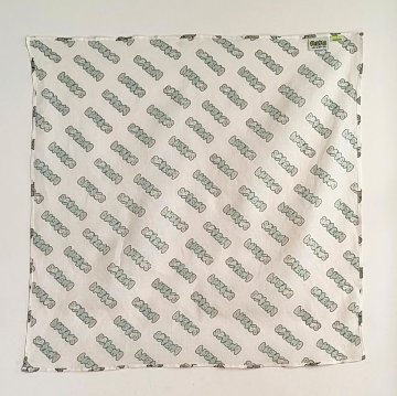 phatee-100% hemp bandana logo / off whiteの画像