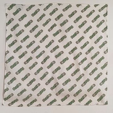phatee-100% hemp bandana logo / off whiteの画像