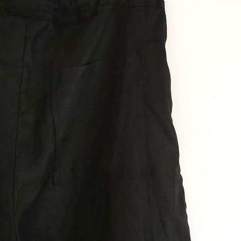 Phatee - 100% hemp plain weave easy long pants / black (sharing with the CEO)の画像