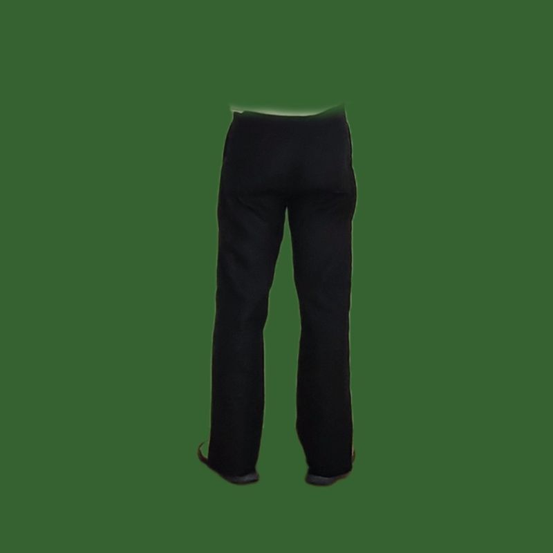 Phatee - 100% hemp plain weave easy long pants / black (sharing with the CEO)の画像