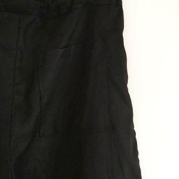 Phatee - 100% hemp plain weave easy long pants / black (sharing with the CEO)の画像