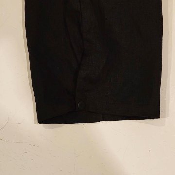 Phatee - 100% hemp plain weave easy long pants / black (sharing with the CEO)の画像