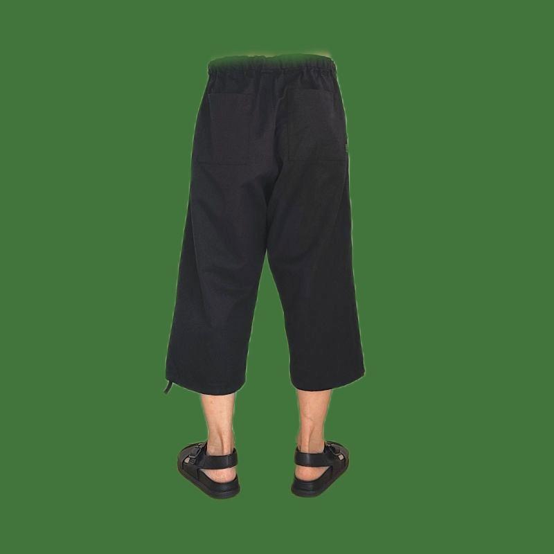 Phatee - hemp/cotton twill CROP PANTS / BLACKの画像