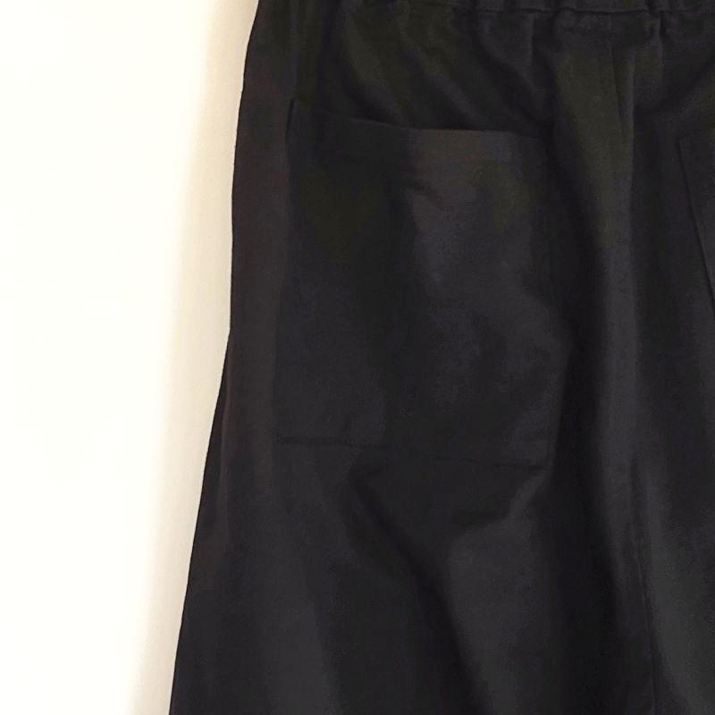 Phatee - hemp/cotton twill CROP PANTS / BLACKの画像