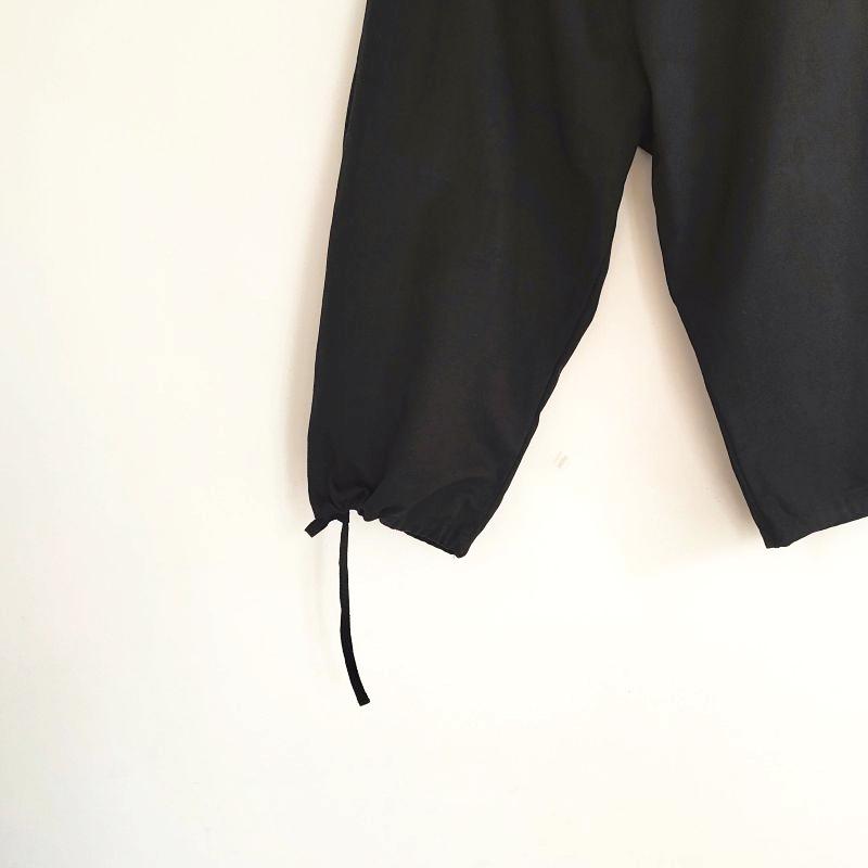 Phatee - hemp/cotton twill CROP PANTS / BLACKの画像