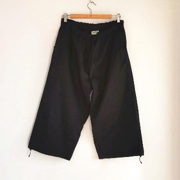 Phatee - hemp/cotton twill CROP PANTS / BLACKの画像