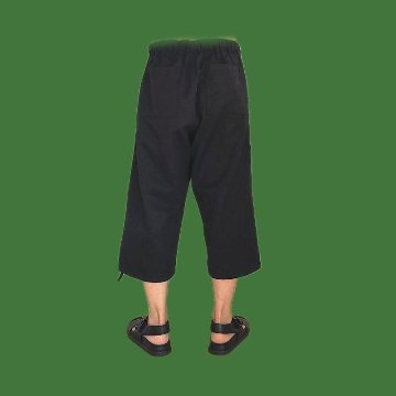 Phatee - hemp/cotton twill CROP PANTS / BLACKの画像