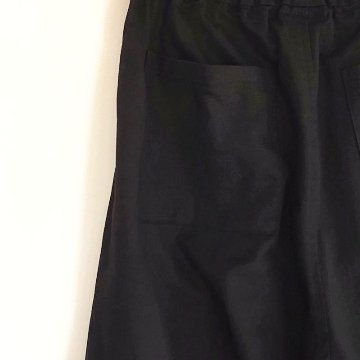 Phatee - hemp/cotton twill CROP PANTS / BLACKの画像