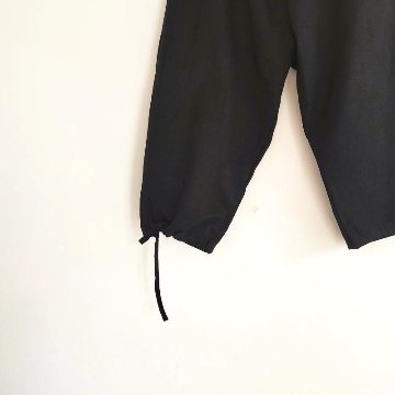 Phatee - hemp/cotton twill CROP PANTS / BLACKの画像
