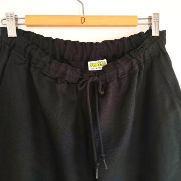 Phatee - hemp/cotton twill CROP PANTS / BLACKの画像