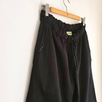 Phatee - hemp/cotton twill CROP PANTS / BLACKの画像