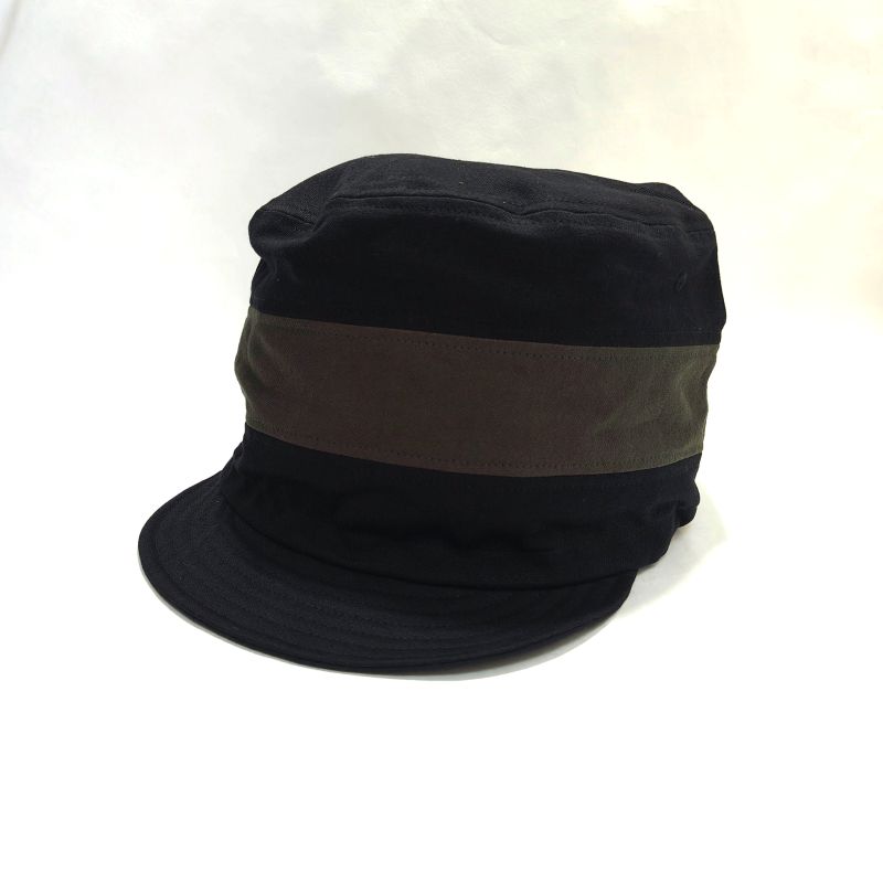 Phatee - NEW CAP HEMP TWILL / BLACK x OLIVE LINEの画像