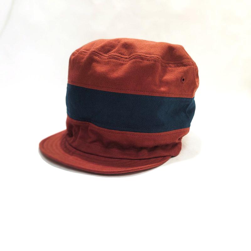 Phatee - NEW CAP HEMP TWILL / BRICK BROWN x TEAL LINEの画像