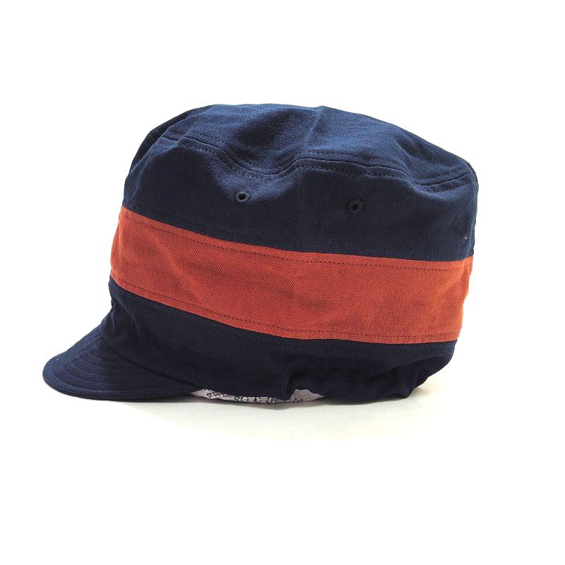 Phatee - NEW CAP HEMP TWILL / NAVY x BROWN LINEの画像