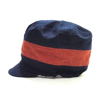 Phatee - NEW CAP HEMP TWILL / NAVY x BROWN LINEの画像