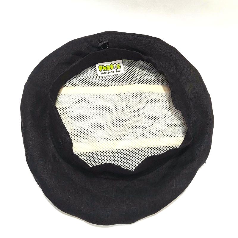 Phatee- 100% hemp plain weave BELEY /black  SHIRING WITH THE CEOの画像