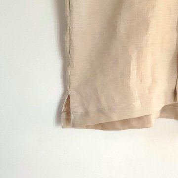 Phatee - 100% hemp plain weave no collar shirts / kinari (sharing with the CEO)の画像
