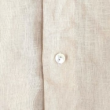 Phatee - 100% hemp plain weave no collar shirts / kinari (sharing with the CEO)の画像