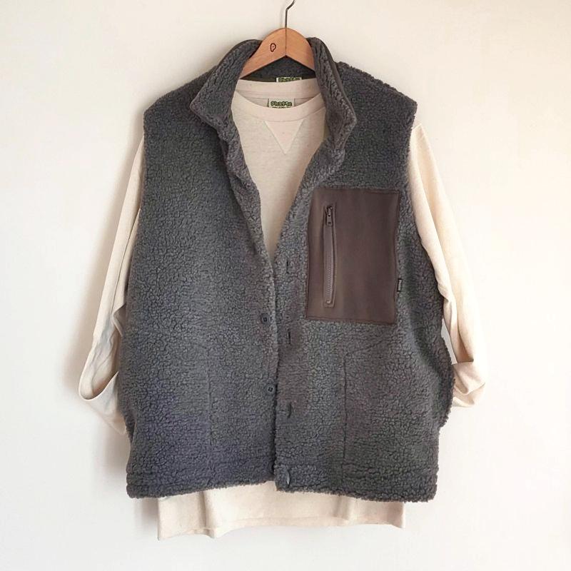 Phatee - NASTA VEST /  GREY BOA FLEECEの画像