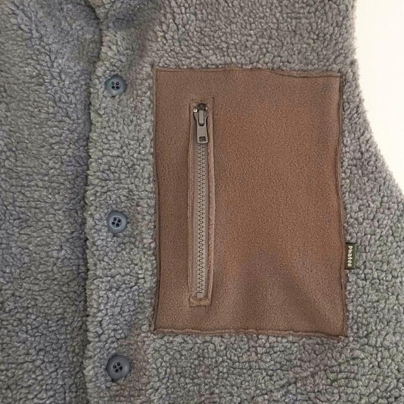 Phatee - NASTA VEST /  GREY BOA FLEECEの画像