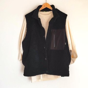 Phatee - NASTA VEST /  BLACK BOA FLEECEの画像