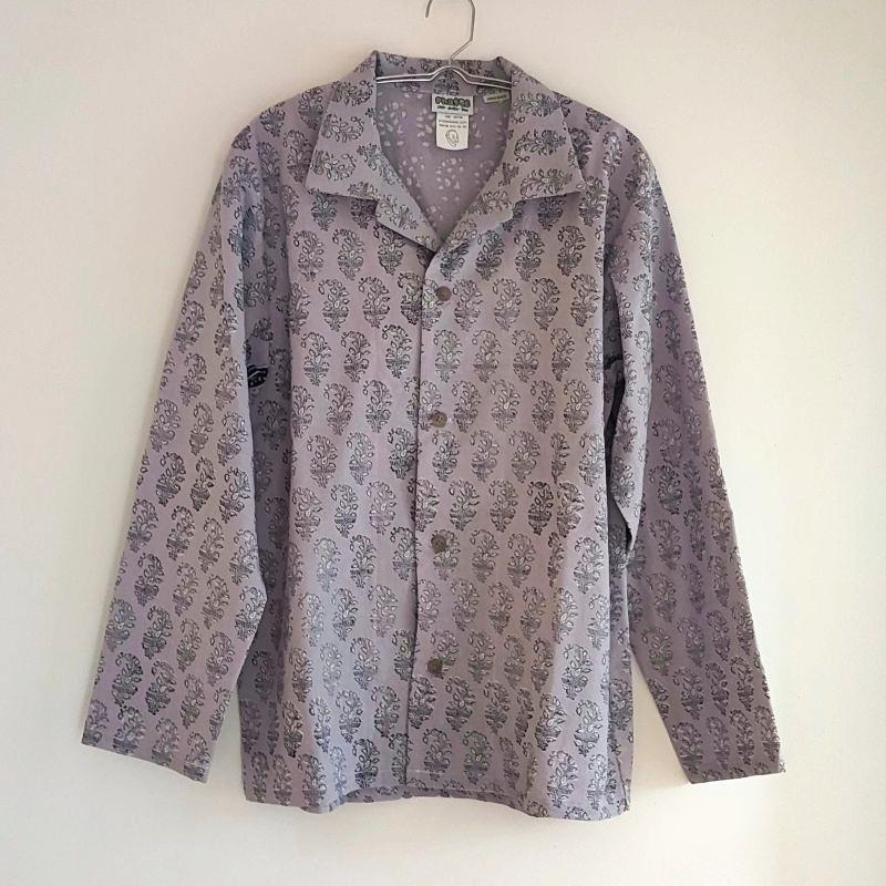 Phatee - 100% INDIAN COTTON HAND-PRINTING PAJAMAS / purple (sharing with the CEO)の画像