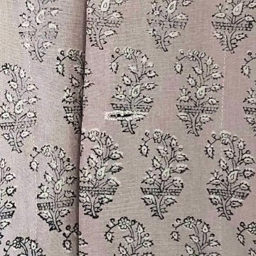 Phatee - 100% INDIAN COTTON HAND-PRINTING PAJAMAS / purple (sharing with the CEO)の画像