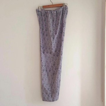 Phatee - 100% INDIAN COTTON HAND-PRINTING PAJAMAS / purple (sharing with the CEO)の画像