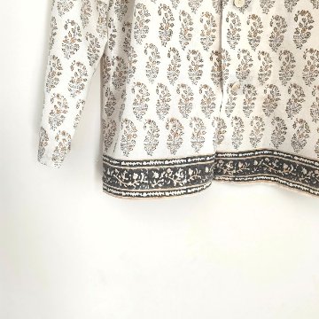 Phatee - 100% INDIAN COTTON HAND-PRINTING PAJAMAS / OFFWHITE (sharing with the CEO)の画像