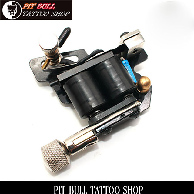 ブラック　ハンドメイド　10ラップ　タトゥーマシン　コイル式　BLACK HANDMADE 10WRAP COILS TATTOO MACHINEの画像