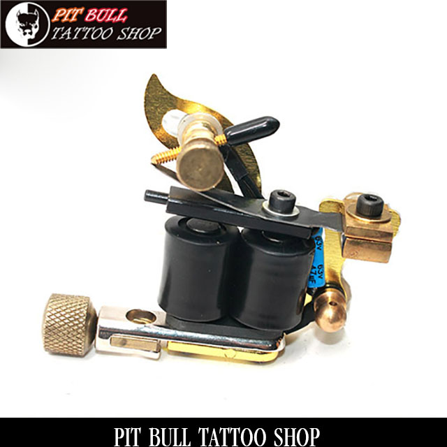 ゴールド　ハンドメイド　10ラップ　タトゥーマシン　コイル式　GOLD HANDMADE 10WRAP COILS TATTOO MACHINE画像