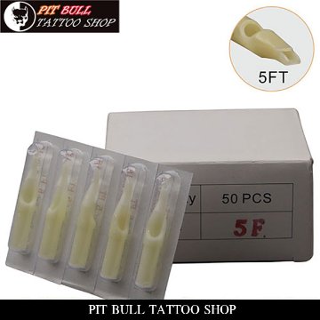 5FT プラスチック　チップ　50本セット　DISPOSABLE PLASTIC NOZZLE TATTOO NEEDLE TIPS画像